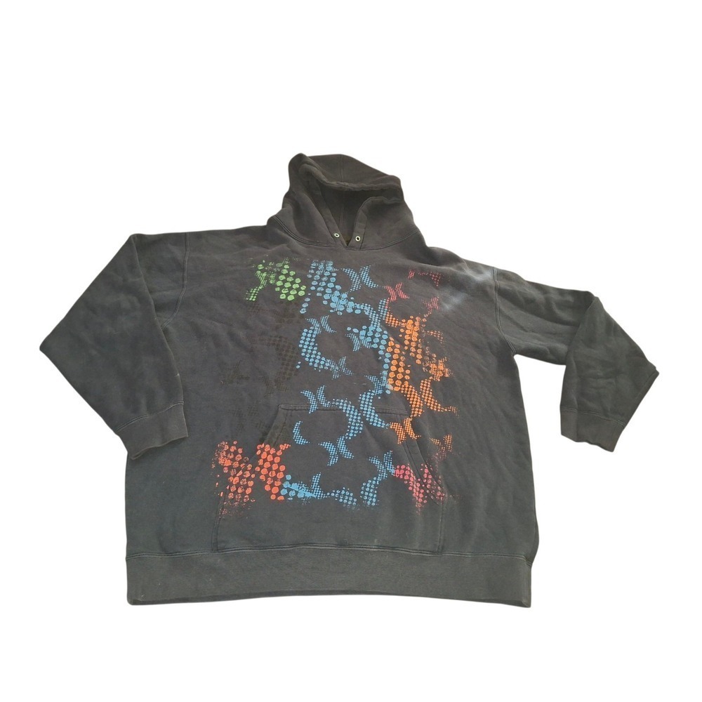 Vintage Hurley Hoodie 2xl Faded Black Y2K
